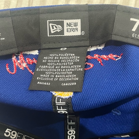 ‼️ NWOT New Era New York Mets 2x World Series Champion Fitted Hat - Size 7 3/4 - Picture 6 of 7